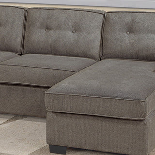 Reversible Chaise U - Sectional Couch, Living Room 3 Piece Set