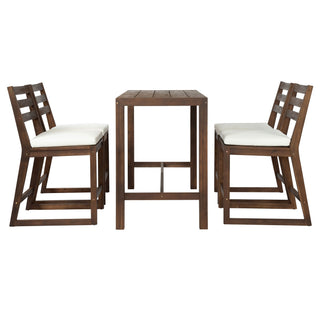 Patio Bar Set With Ergonomic Chairs