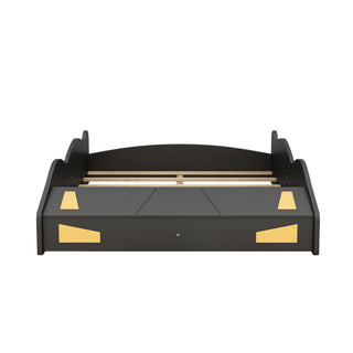 Race Car Shaped Platform Bed With Wheels And Storage
