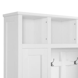 Hall Tree With Storage Bench, Entryway Coat Rack With Hooks