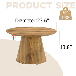 Circular Coffee Table With Adjustable Feet