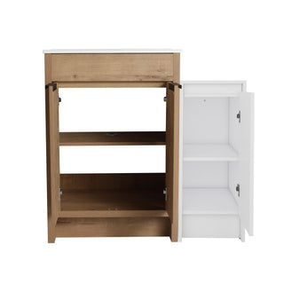Freestanding Bathroom Vanity With Sink And Storage Cabinets, Soft Closing Doors