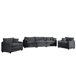 Elegant Oversized Sectional Sofa Set With Deep Seats And Flexible Layout