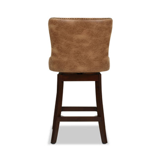 Holmes - Tufted High Back 360 Swivel Counter Height Barstool