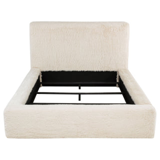 Tall Headboard Panel Bed With Padded Headboard