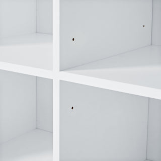 Freestanding Bathroom Storage Cabinet With Doors And Drawers, Adjustable Shelf, Open Shelves - White