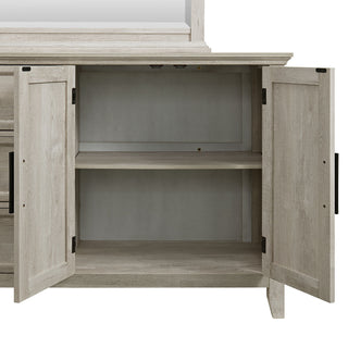 Matias - Bedroom Set With Queen/Full Headboard, Dresser, Mirror & Nightstand