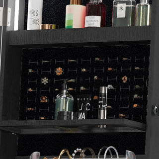 Swivel Jewelry Cabinet With Full Length Mirror