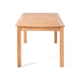 Outdoor Expandable Dining Table With Square Legs