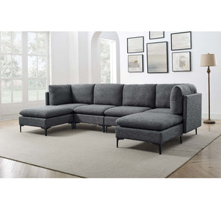 Upholstered Modular Sectional & Tall Legs