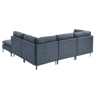 Upholstered Modular Sectional & Tall Legs