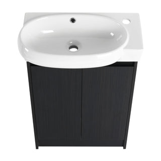 Freestanding Bathroom Vanity & Sink, Soft Close Doors
