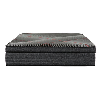 15" Euro Top Gel Memory Foam Hybrid Mattress With Pocket Coils, Cooling & Edge Support - Black - Queen