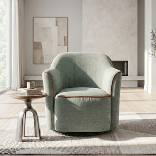 360° Swivel Accent Chair With Flared Arms