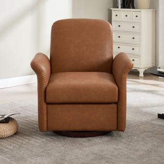 Modern Swivel Barrel Accent Chair With Base
