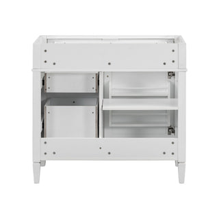 Bathroom Vanity With 2 Drawers And Tip-Out Drawer, Storage Cabinet
