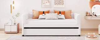 Upholstered Daybed With Ergonomic Design Backrest