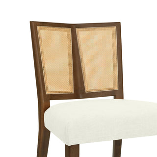 Mid Century Rattan Dining Chair Without Arms Set