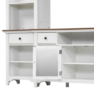 Extra Large TV Stand, Entertainment Center With Storage Cabinets