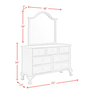 Ariana - Complete Vanity With Lightbulbs - Glossy White