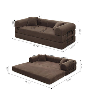 Convertible Foldable Floor Sofa Bed For Living Room