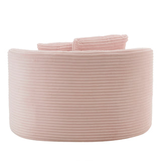 Modern Chaise Lounge Sofa Boneless Couch With Supportive Pillows