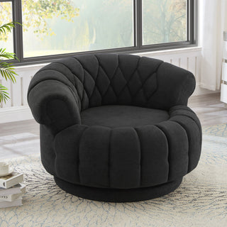 Round Swivel Accent Chair With Rotation