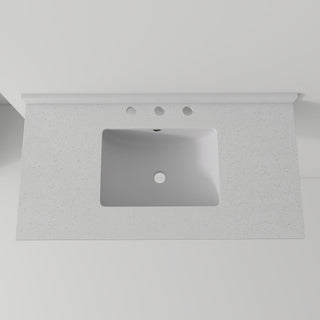 Basin Sink, 0.6" Ultra Thin Profile, Triple Faucet Holes