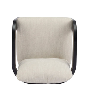 Dining Chairs & Pillow Back (Set of 2) - Beige / Black