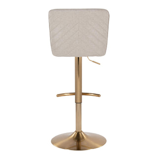 Henry - Contemporary Adjustable Barstool With Swivel With Rounded T Footrest (Set of 2)