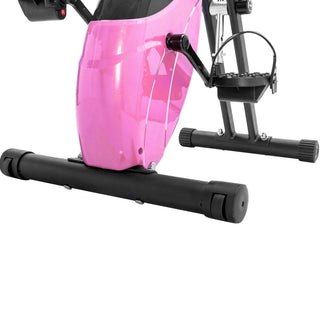 Exercise Bike Folding Stationary Bikes For Home With 16 Level Magnetic Resistance