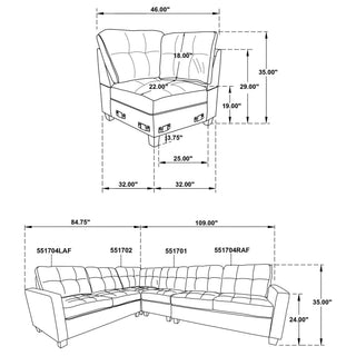 Creston - Upholstered Sectional Sofa