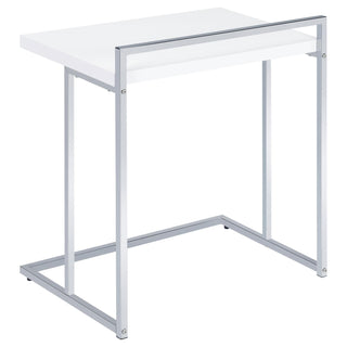 Rectangular Top Snack Table - White