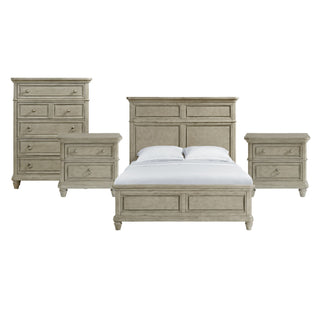 Whit-Ash - Panel Bedroom Set