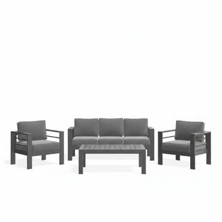 Outdoor Patio Set All-Weather With Thick Cushions