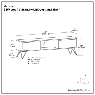Hunter - Handcrafted TV Media Stand - Natural
