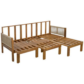 Outdoor 3 Seat Patio Sunbed