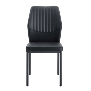 Ergonomic Simple Chair With Metal Leg