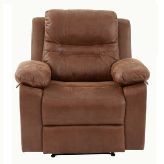 1 Piece Single Power Recliner Pillow Top Arms Cushion Back With USB Port - Dark Brown