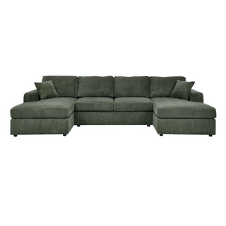 3 Piece Double Chaise Sectional Sofa