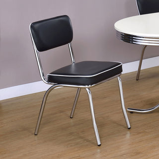 Open Back Upholstered Side Chairs (Set of 2)