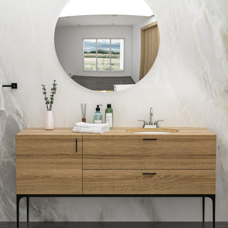 Elegant Ceramic Oval Undermount Bathroom Sink With Overflow