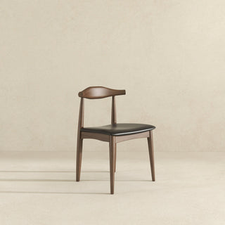 Destiny - Dining Chairs (Set of 2) - Black / Dark Brown