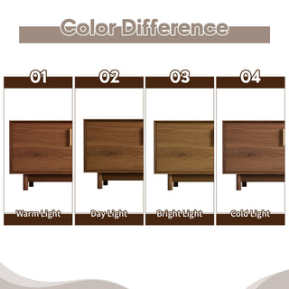 70" TV Stand With Beveled Edge Design - Brown