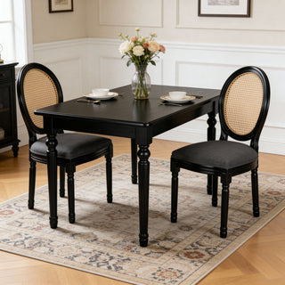 French Country Dining Chairs With Round Back (Set of 2)