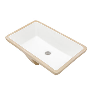 Modern Ceramic Undermount Bathroom Sink With Overflow, High Quality