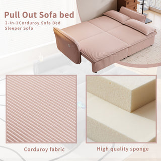 2 In 1 Convertible Sofa Bed, Multi Functional Living Room Furniture