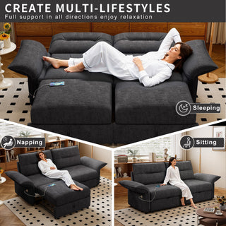Sofa Bed With Convertible Design, Living Room Furniture