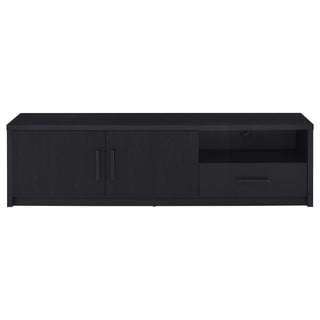 Ian - 2 Door TV Stand Media Console With Storage - Black