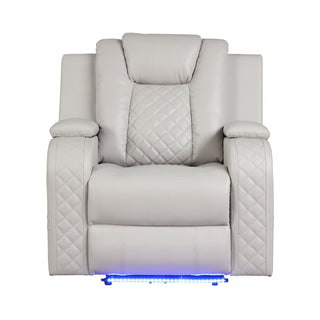 Benz - Power Recliner Set With LED Lighting And USB Charging